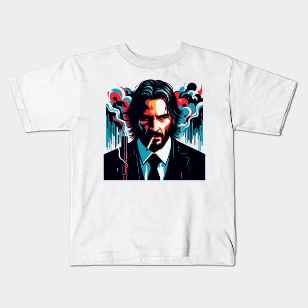 John Wick 3 Kids T-Shirt by dolanjaran